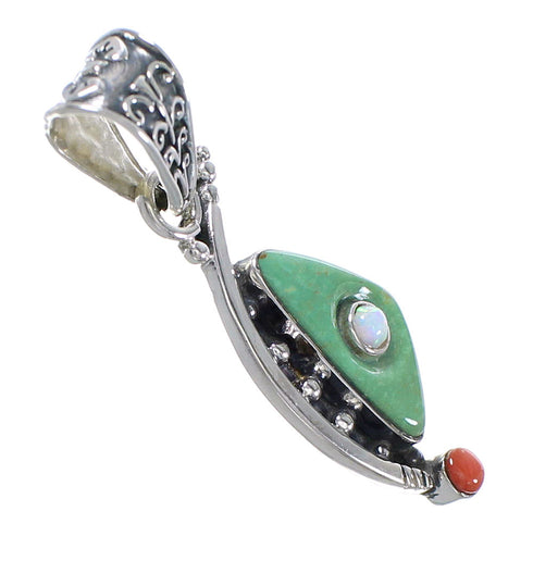 Sterling Silver Multicolor Pendant YX75576